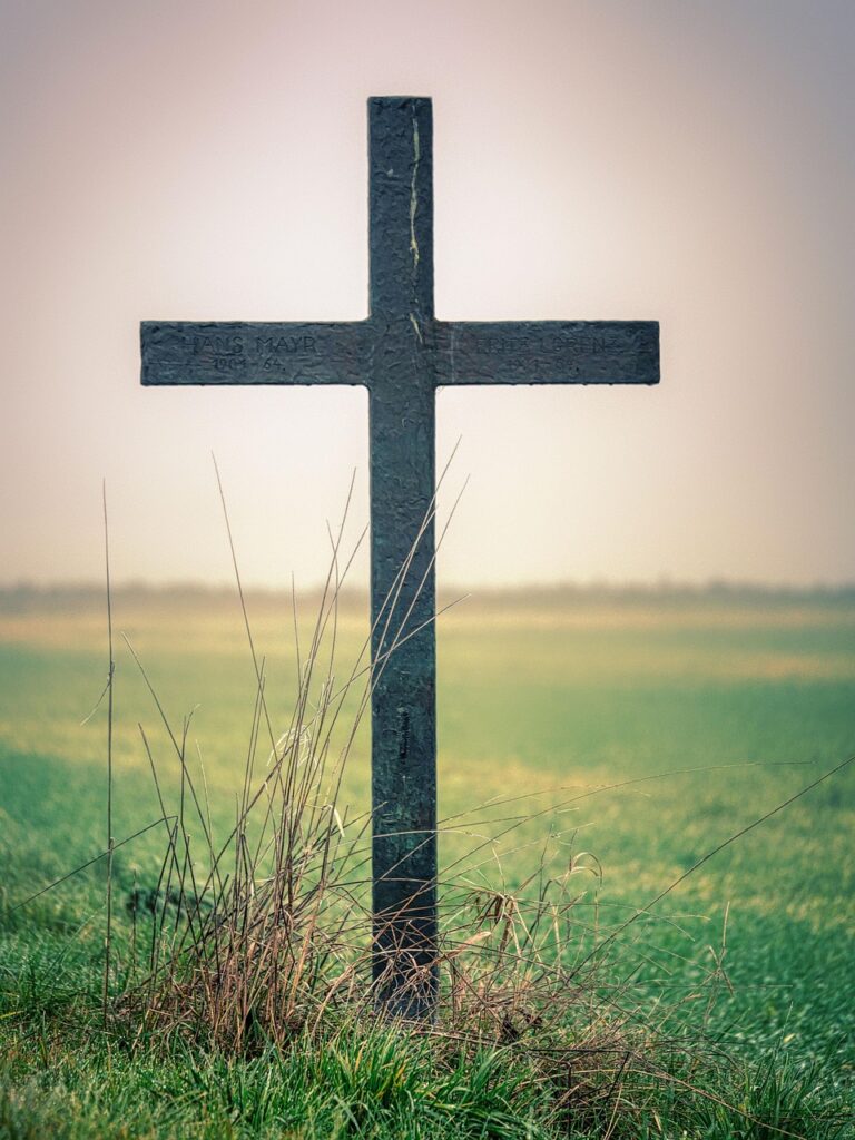 cross, field, grass, landscape, nature, germany, bavaria, meadow, fog, dusk, cross, cross, cross, cross, cross