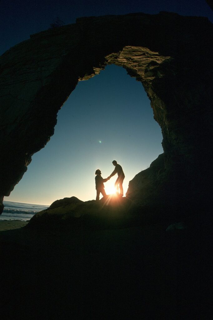 couple, silhouette, beach, freedom, sunset, ocean, sea, nature, water, seashore, people, dusk, summer, couple, couple, couple, couple, couple